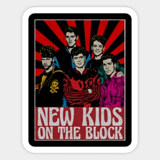 NKOTB 80s Pop Art Fan Art Sticker